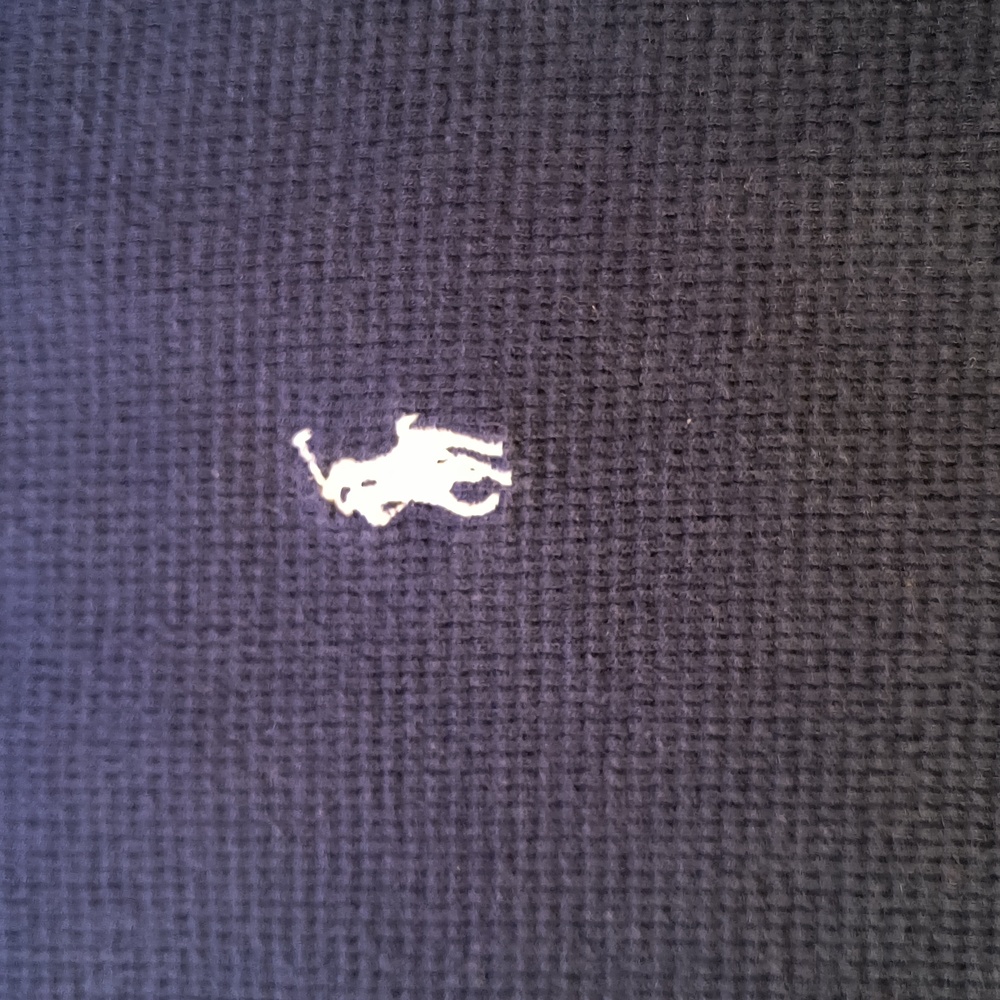 Polo Ralph Lauren Dark Blue Waffle Knit Top - Picture 3 of 5